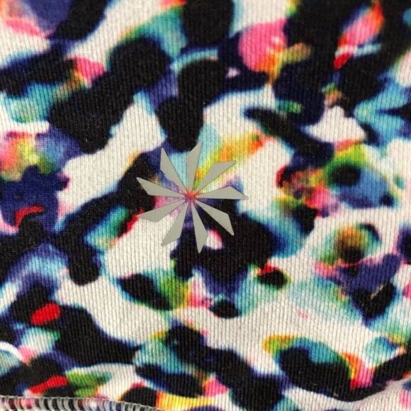 Athleta Medium High Rise Watercolor Cropped Leggings - Picture 4 of 8